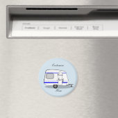 Gestroomlijnde kleine oplegger zigeunercaravan magneet (Insitu (Vaatwasser))
