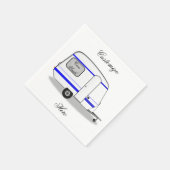 Gestroomlijnde kleine oplegger zigeunercaravan servet (Hoek)