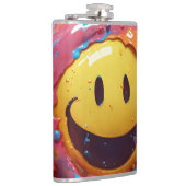 Gestroomlijnde, met vinyl omhulde kolf, 236 ml heupfles (Rechts)