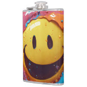 Gestroomlijnde, met vinyl omhulde kolf, 236 ml heupfles (Links)