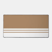 Gestroomlijnde Mocha White Bottom Edge Racing Stri Bureaumat (Voorkant)