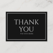 Gestroomlijnde moderne zwarte logo corporate bedan visitekaartje (Voorkant)