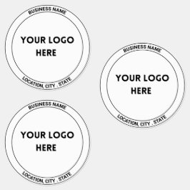 Gestroomlijnde, op maat gemaakte Logo-labels in zw Labels