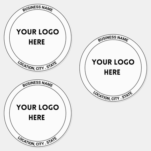 Gestroomlijnde, op maat gemaakte Logo-labels in zw Labels (Groep)