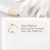 Gestroomlijnde tinten van Brown Cat Sketch Etiket (Insitu)