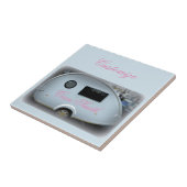 Gestroomlijnde trappenaanhangwagen met zigeunercar tegeltje (Zijkant)