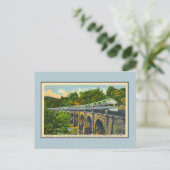 gestroomlijnde treinen, gestroomlijnd koninklijk briefkaart (Staand voorkant)