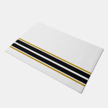 Gestroomlijnde, witte, vetgedrukte, zwarte strepen