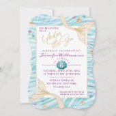 Gestroomlijnde zeemeermin onder uitnodiging van de (Voorkant)