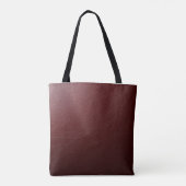 Gestructureerd donkerrood leer tote bag (Achterkant)