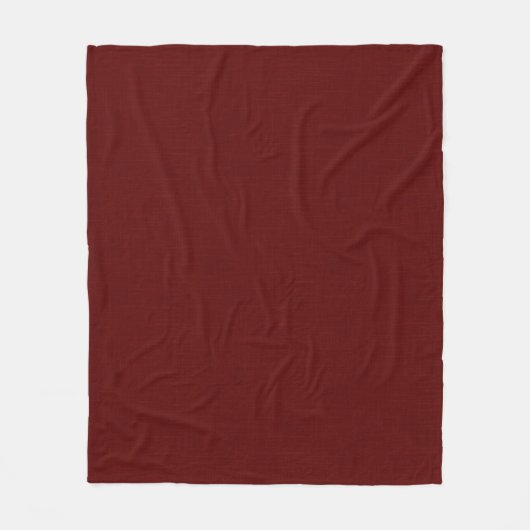 Gestructureerd donkerrood, roodbruin. fleece deken (Voorkant)