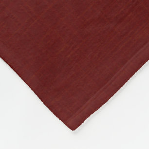 Gestructureerd donkerrood, roodbruin.  fleece deken
