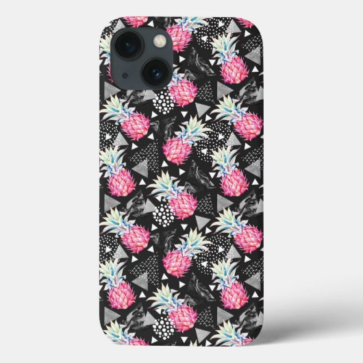 Gestructureerd Driehoekig Ananaspatroon Case-Mate iPhone Case (Achterkant)
