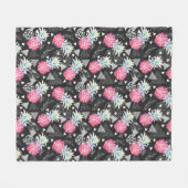 Gestructureerd driehoekspaneel fleece deken (Voorkant (Horizontaal))