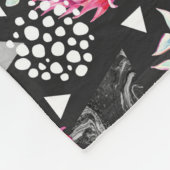 Gestructureerd driehoekspaneel fleece deken (Hoek)