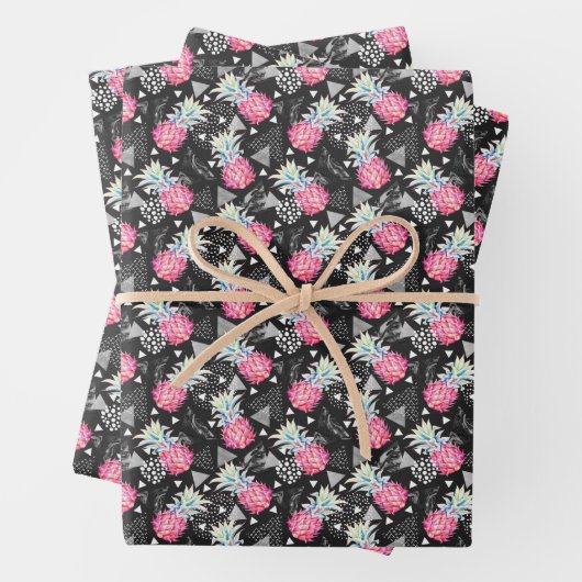 Gestructureerd driehoekspaneel inpakpapier vel (In situ)