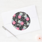 Gestructureerd driehoekspaneel ronde sticker (Envelop)