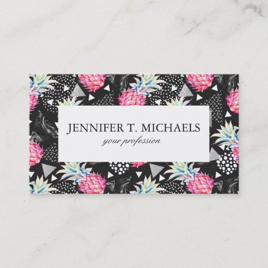 Gestructureerd driehoekspaneel visitekaartje (Voorkant)