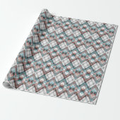 Gestructureerd geometrisch ruitpatroon. cadeaupapier (Uitgerold)