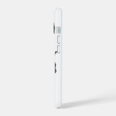 Gestructureerd katdetail iPhone 15 case (Linkerkant)