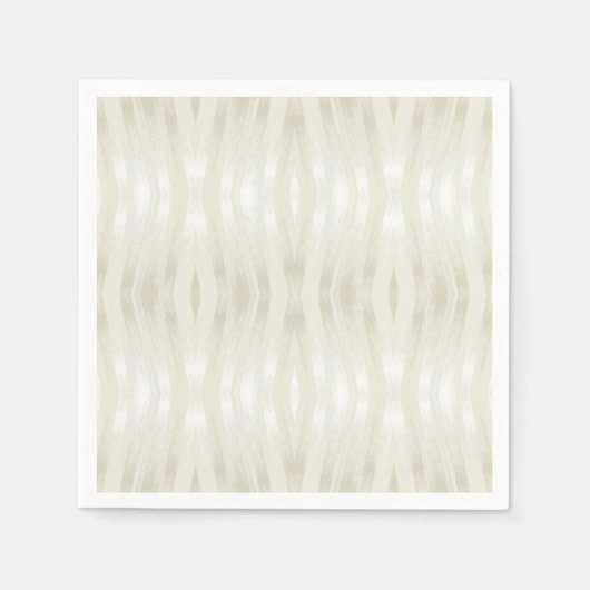 Gestructureerd licht beige en wit edel servet (Voorkant)