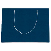 Gestructureerd marine donkerblauw groot cadeauzakje (Voorkant)