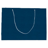 Gestructureerd marine donkerblauw groot cadeauzakje (Achterkant)