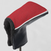 Gestructureerd Red Golf Head Hoesje () Golfheadcover (3/4 voorkant)