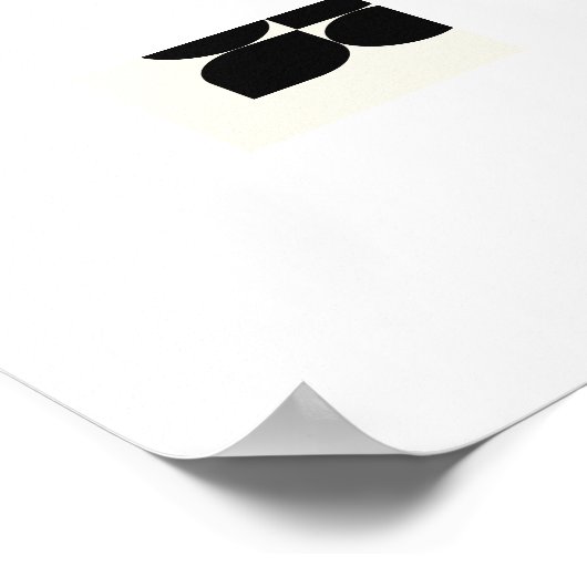 Gestructureerd ritme: geometrische wandkunst uit h poster (Hoek)