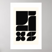 Gestructureerd ritme: geometrische wandkunst uit h poster (Voorkant)