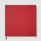 Gestructureerd rood gastenboek met zwarte pagina's (Voorkant)