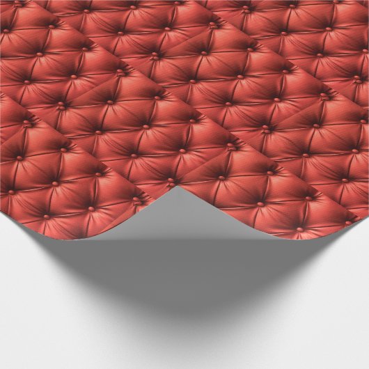 Gestructureerd rood leer: gedetailleerd materiaal  cadeaupapier (Hoek)