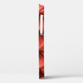 Gestructureerd rood leer: gedetailleerd materiaal Case-Mate iPhone case (Achterkant / Links)