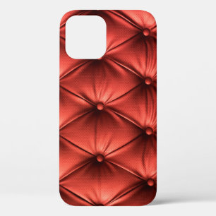 Gestructureerd rood leer: gedetailleerd materiaal  Case-Mate iPhone case