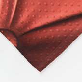 Gestructureerd rood leer: gedetailleerd materiaal  fleece deken (Hoek)