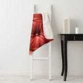Gestructureerd rood leer: gedetailleerd materiaal  sherpa deken (In situ)