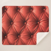 Gestructureerd rood leer: gedetailleerd materiaal  sherpa deken (Voorkant (horizontaal))