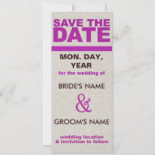 Gestructureerd sparen de Uitnodiging van de Datum (Voorkant)