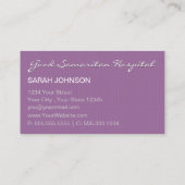 Gestructureerd Verpleegkundige KIES Achtergrondkl Visitekaartje (Achterkant)