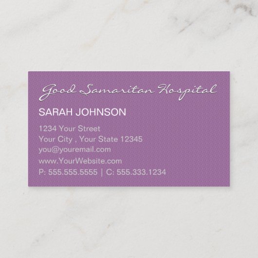 Gestructureerd Verpleegkundige  KIES Achtergrondkl Visitekaartje (Achterkant)