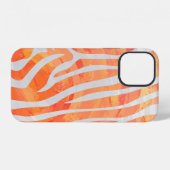 Gestructureerd zebra patroon iPhone hoesje (Achterkant horizontaal)