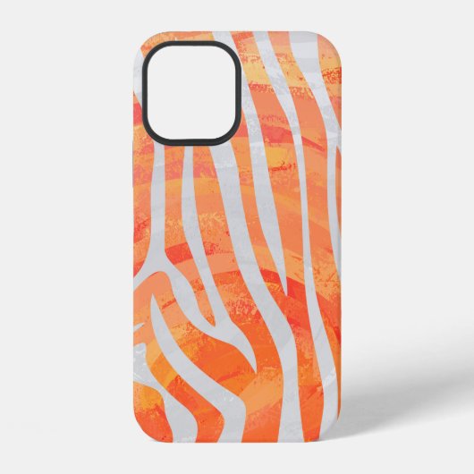 Gestructureerd zebra patroon iPhone hoesje (Achterkant)