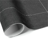 Gestructureerd zwart cadeaupapier (Rol Hoek)