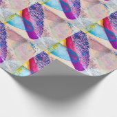 Gestructureerde Abstracte Waterverf Cadeaupapier (Hoek)