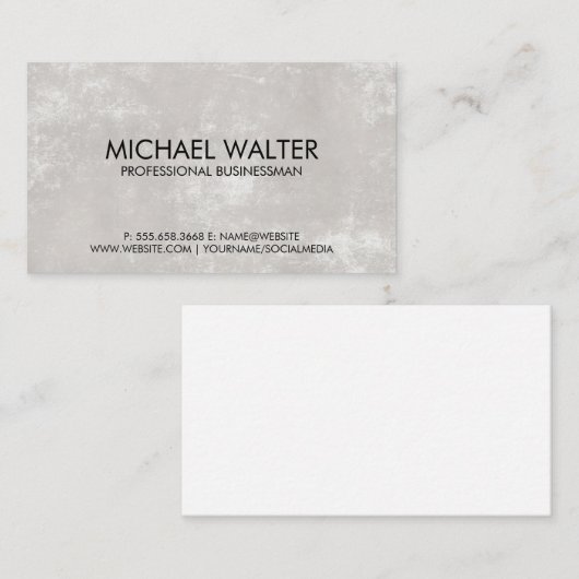 Gestructureerde achtergrond visitekaartje (Voorkant / Achterkant)