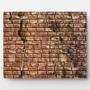 Gestructureerde Aged Brick Wall gestructureerd Fotoplaat