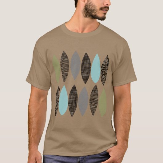 Gestructureerde bladeren 01 t-shirt (Voorkant)