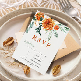 Gestructureerde Boho Pampagras Huwelijks-RSVP-Kaar RSVP Kaartje