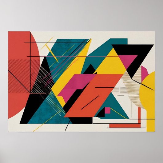 Gestructureerde Chaos Poster (Voorkant)