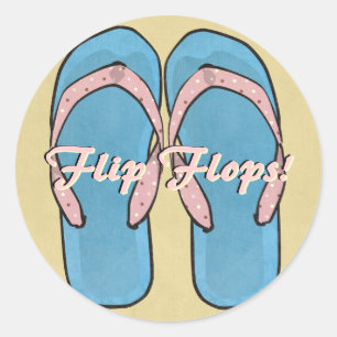 Gestructureerde Flipflops Sticker